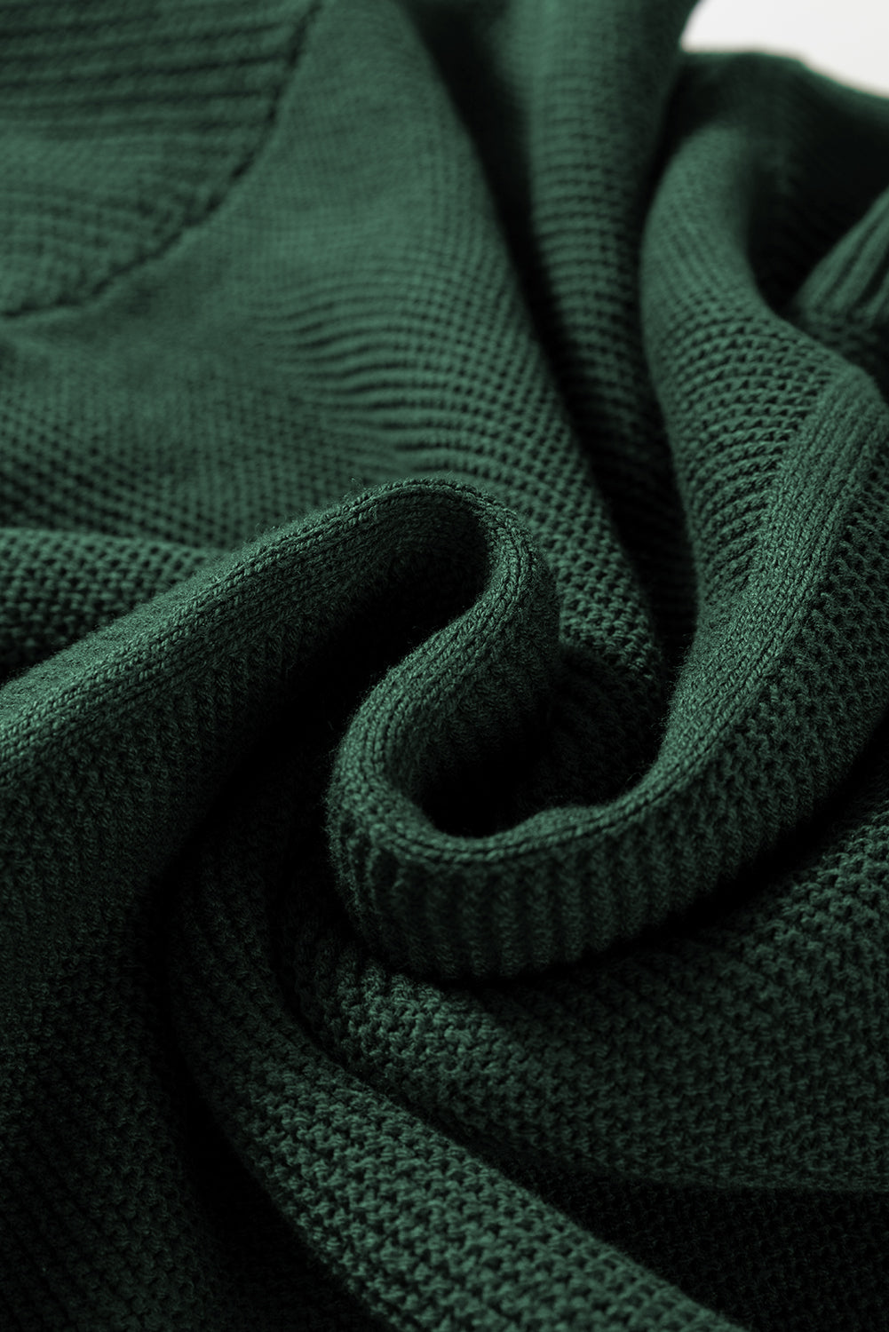 Mist Green Loose Sweater For Trendy Looks