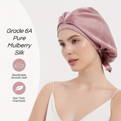 100% Silk Bonnet For Women Hair Care