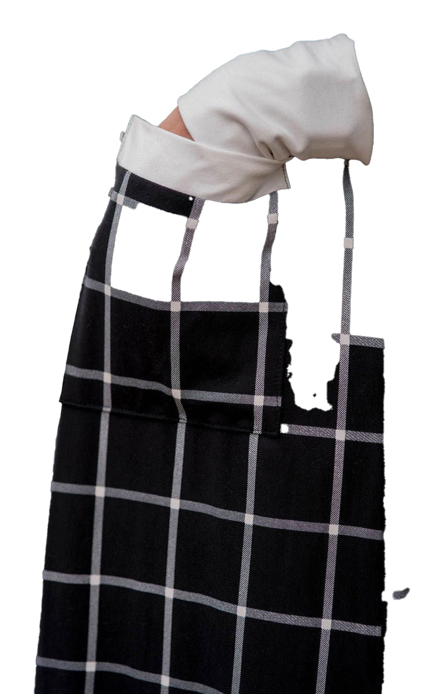 Black Plaid Open Cardigan For Chic Style