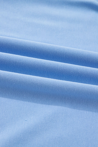 Blue Floral Lounge Set Women Cozy Comfort