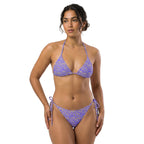 Elegante bikini de tiras de dos piezas | Ropa de playa de moda para mujer