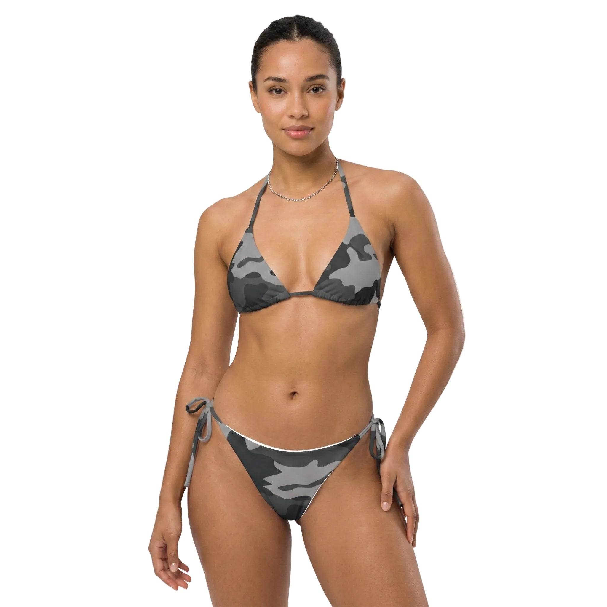 Camouflage String Bikini Swimsuit