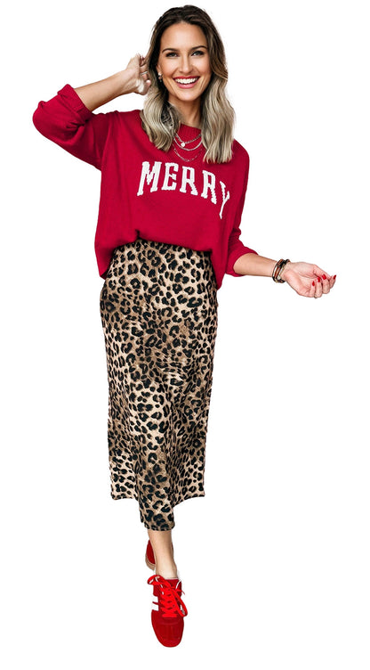 Fiery Red Christmas Sweater For Festive Cheer