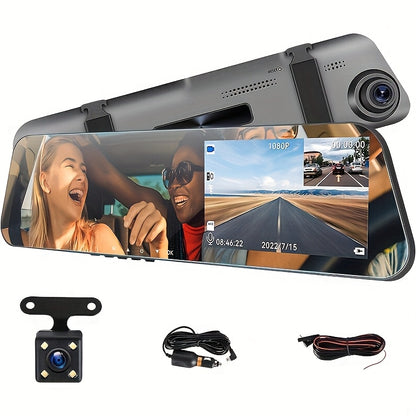 Dual Mirror Dash Cam For Cars With Hd Video