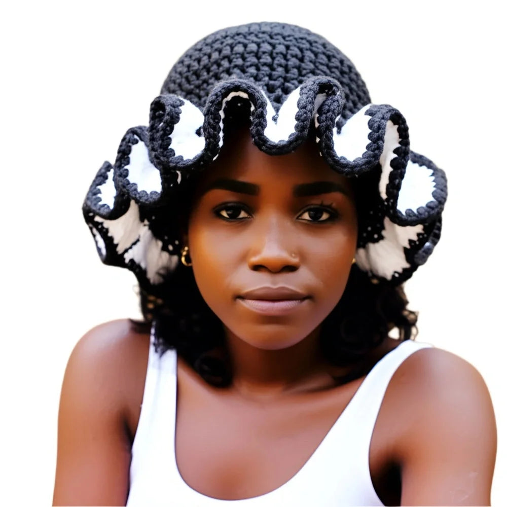 Stylish African hat with ruffles, perfect for adding flair to any outfit