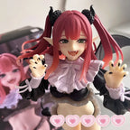 LuckeLadybug anime figure featuring a cute character with pink hair, devil horns, and playful expression