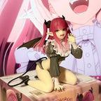 LuckeLadybug LLC anime figure of a character with pink hair and bat wings, smiling playfully