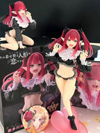 LuckeLadybug LLC Anime Figure of a character with red hair in a cute outfit beside its display box