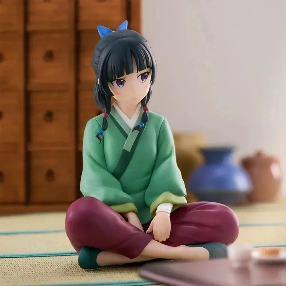 LuckeLadybug LLC anime figure of a girl sitting in traditional attire with a serene expression