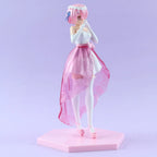 LuckeLadybug LLC anime figure of a girl in a pink dress and delicate accessories on a hexagonal base