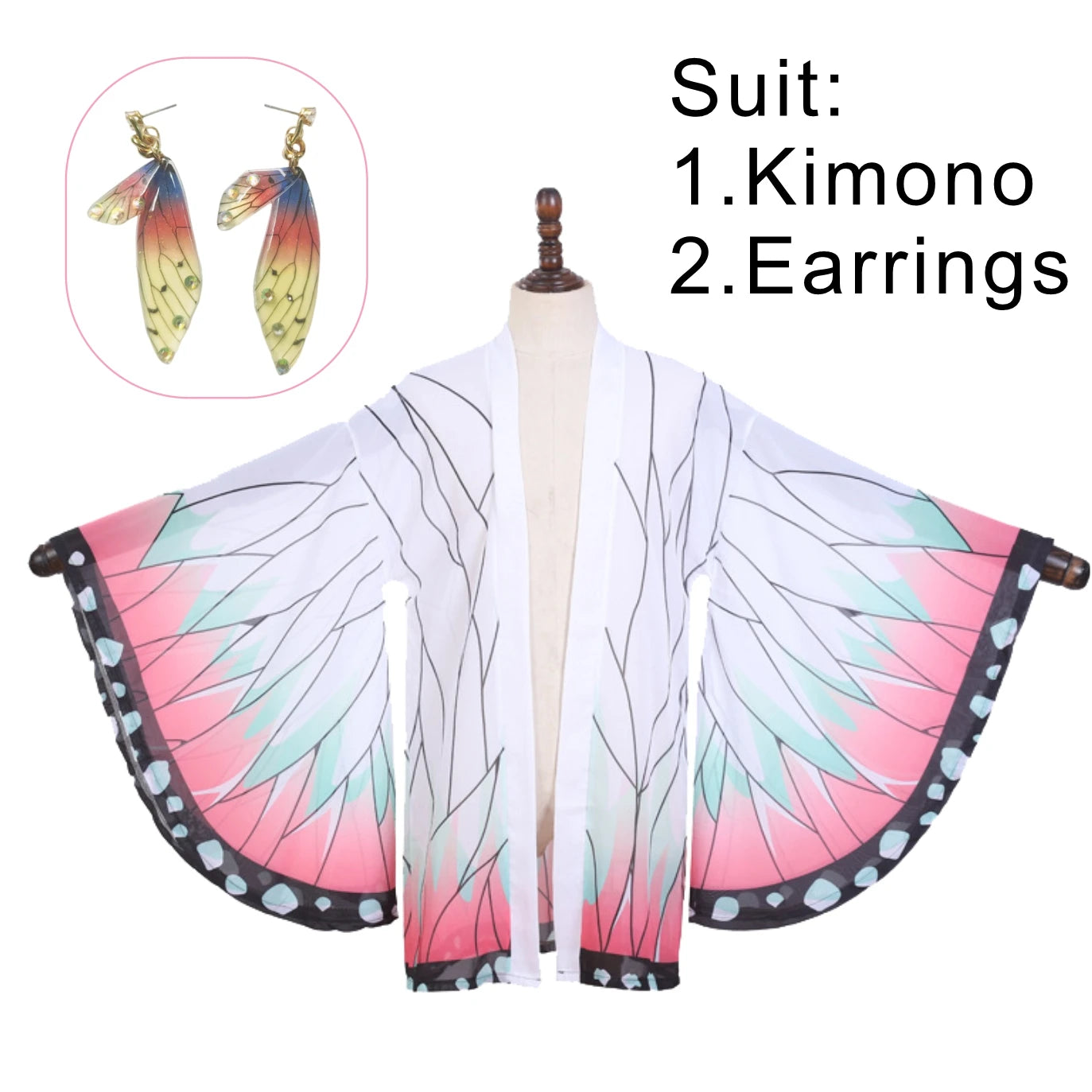 Anime to Cosplay Winged Kimono Jacket