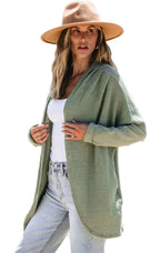 Laurel Green Waffle Knit Cardigan