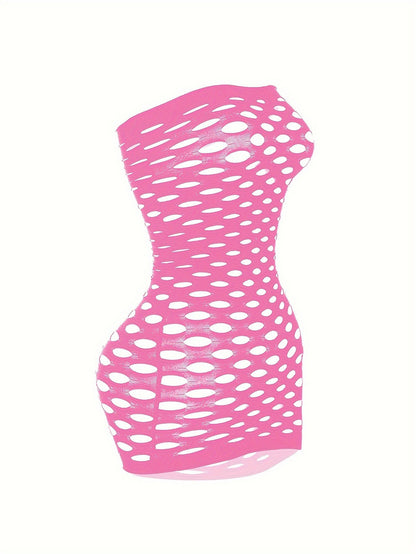 Alluring Ripped Fishnet Bodycon Dress - Ultra-Sexy Women's Lingerie