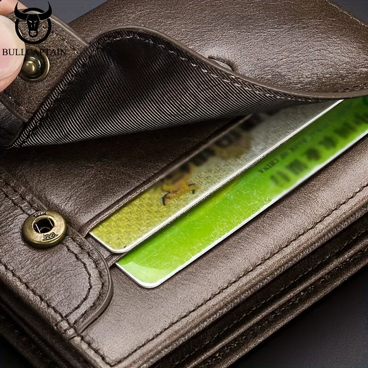 Mens Genuine Leather Wallet Gift Set