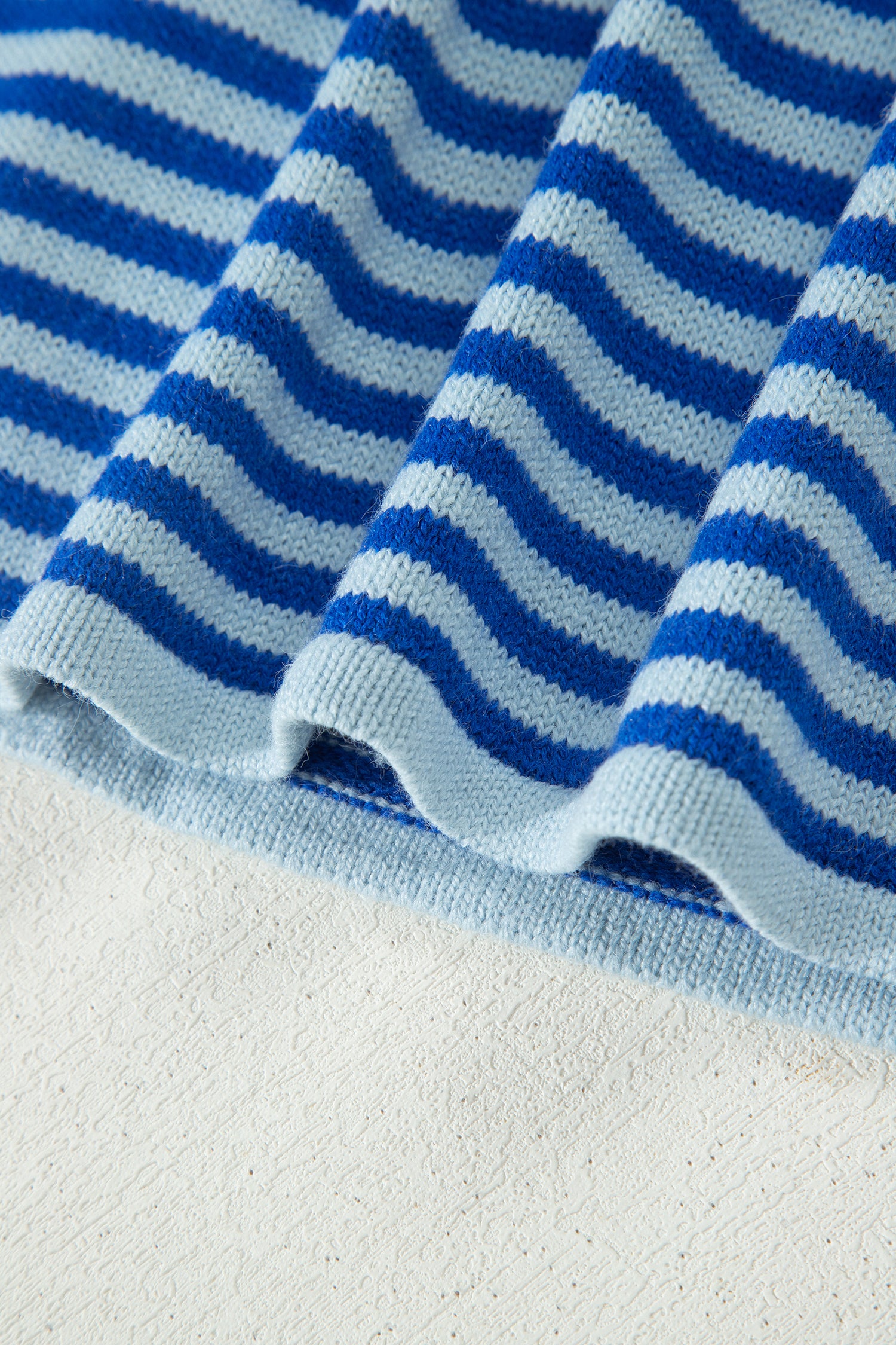Cable Knit Cardigan Men in Striped Design