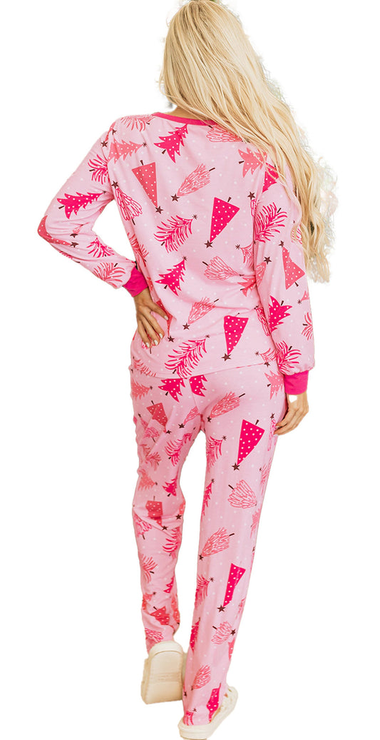 Pink Christmas Tree Lounge Set