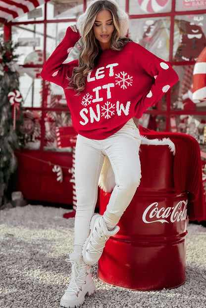 Let It Snow Christmas Sweater For Festive Style