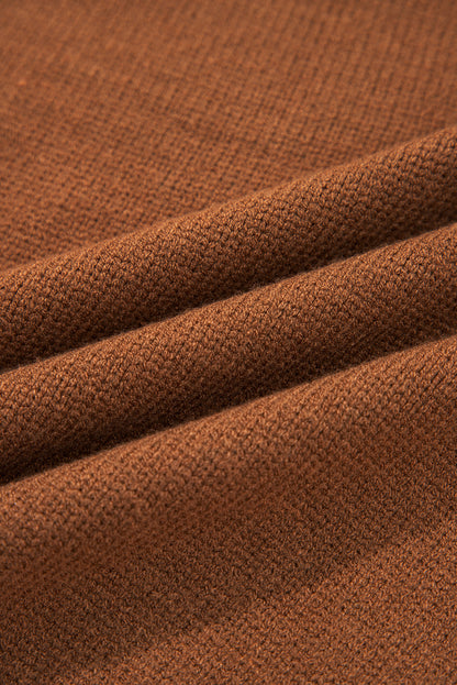 Chestnut V Neck Sweater For Women