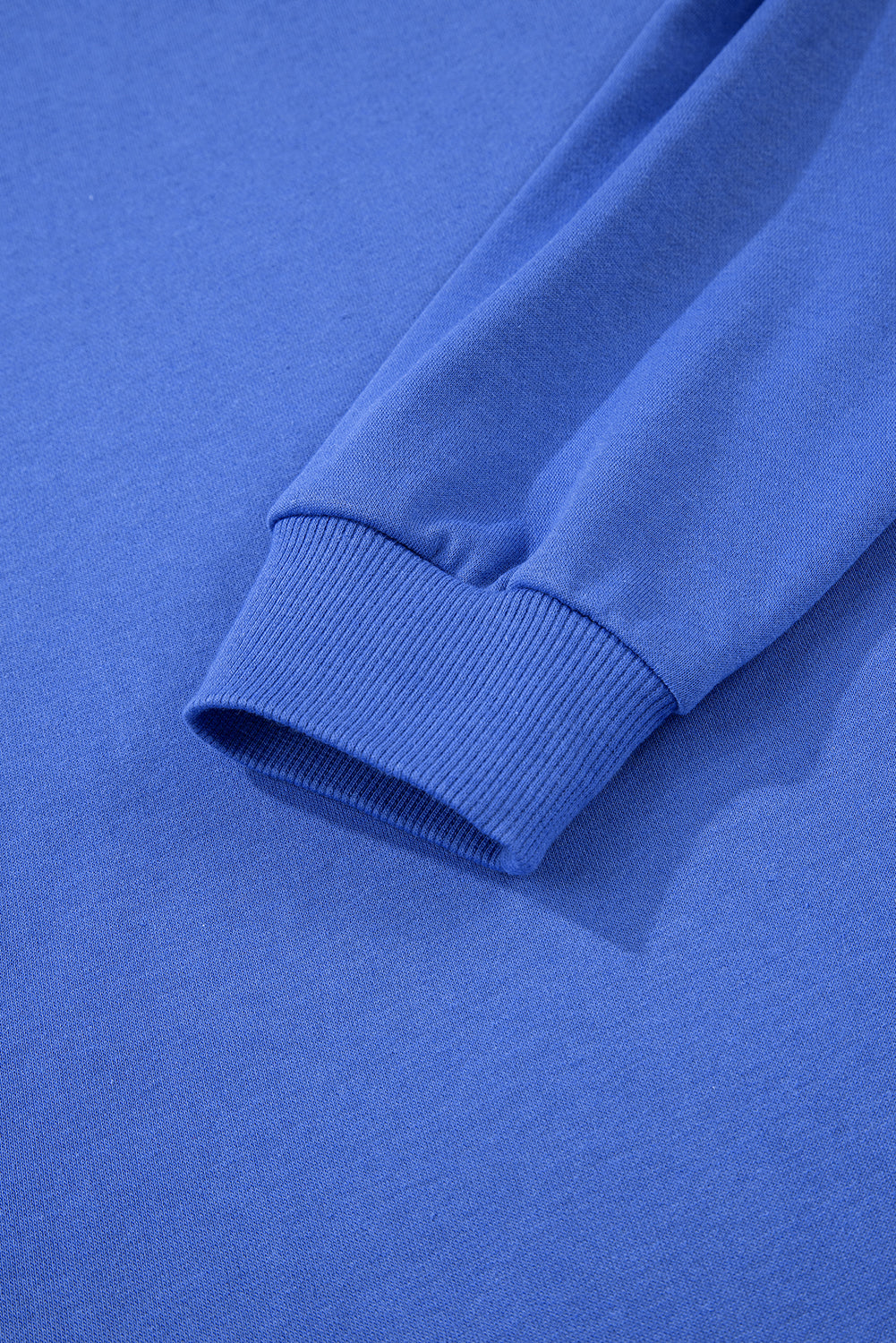 Red Varsity Sweatshirt Dress Cozy Pocketed Mini