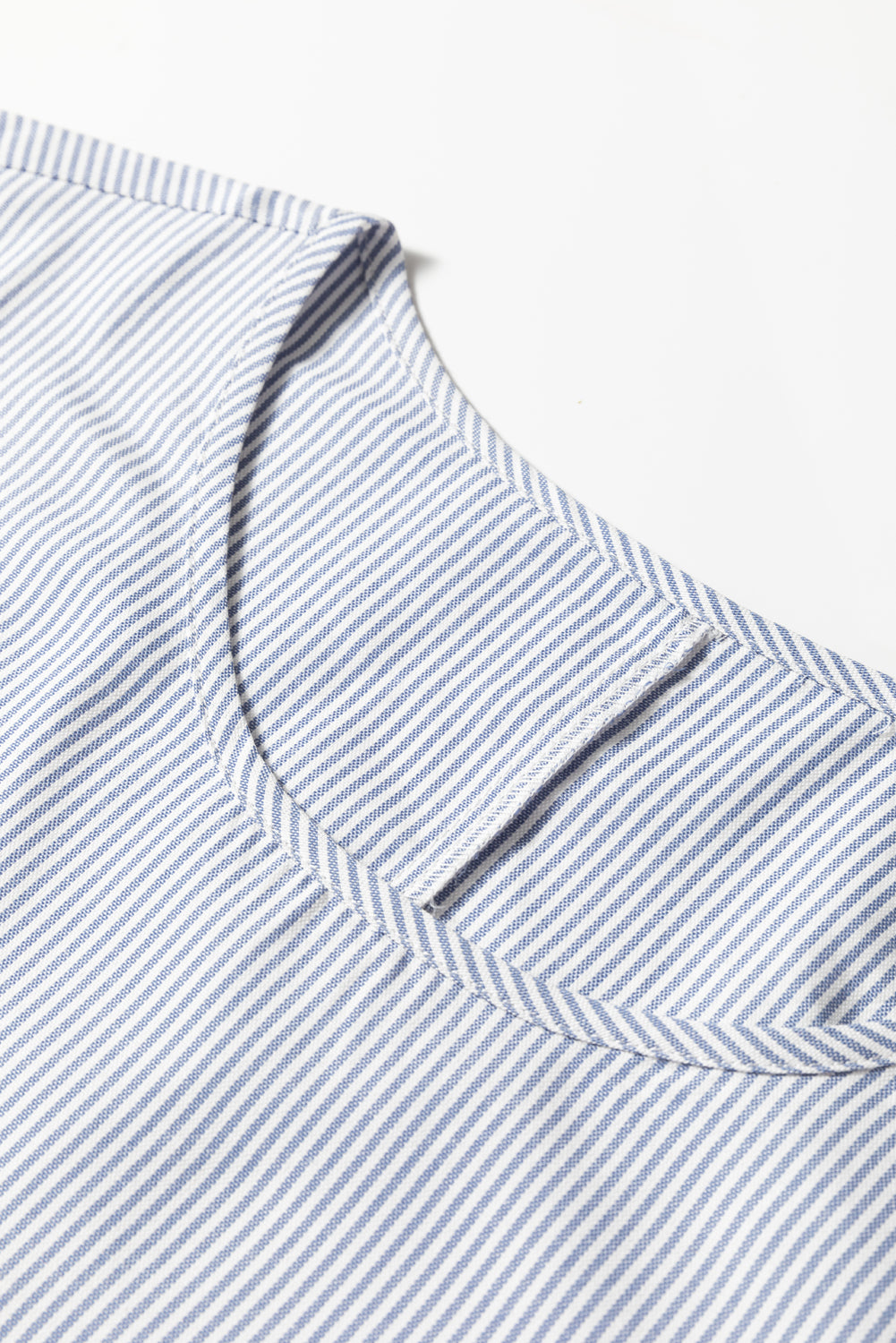 Sky Blue Striped Maxi Dress Flowy Boho Lace