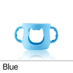 LuckeLadybug LLC Blue Baby Bottle Warmer with Easy Grip Handles for Comfortable Use