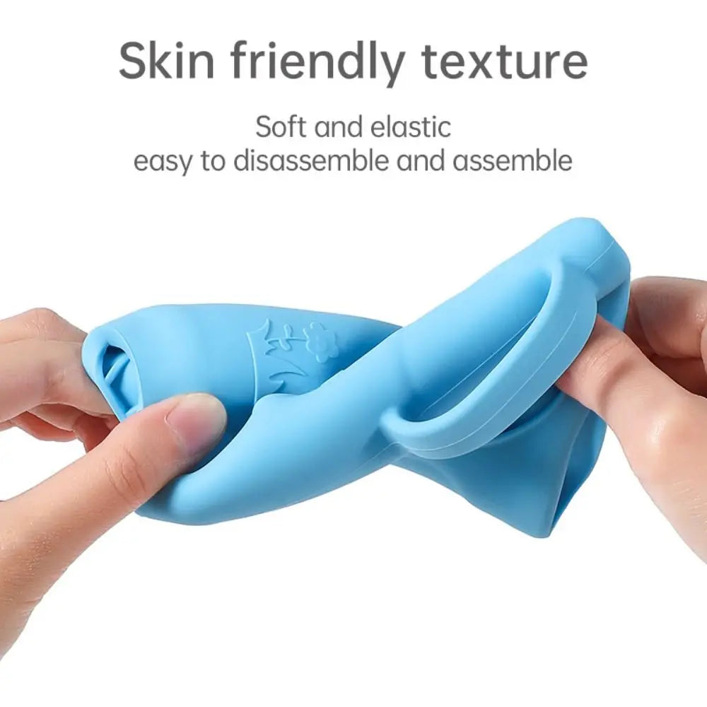 LuckeLadybug baby bottle warmer made from soft, elastic material for easy disassembly and assembly