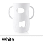 LuckeLadybug LLC Baby Bottle Warmer in White with Easy Grip Handles and Cute Animal Design