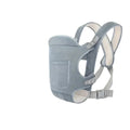 Gray LuckeLadybug baby carrier designed for comfort and support for parents and infants