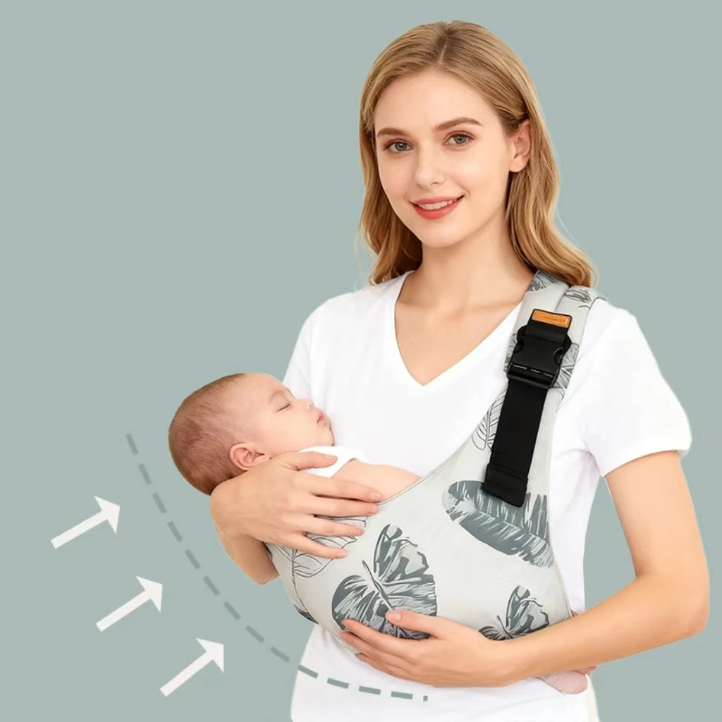 LuckeLadybug Baby Carrier with Soft Fabric and Adjustable Straps for Comfortable Babywearing