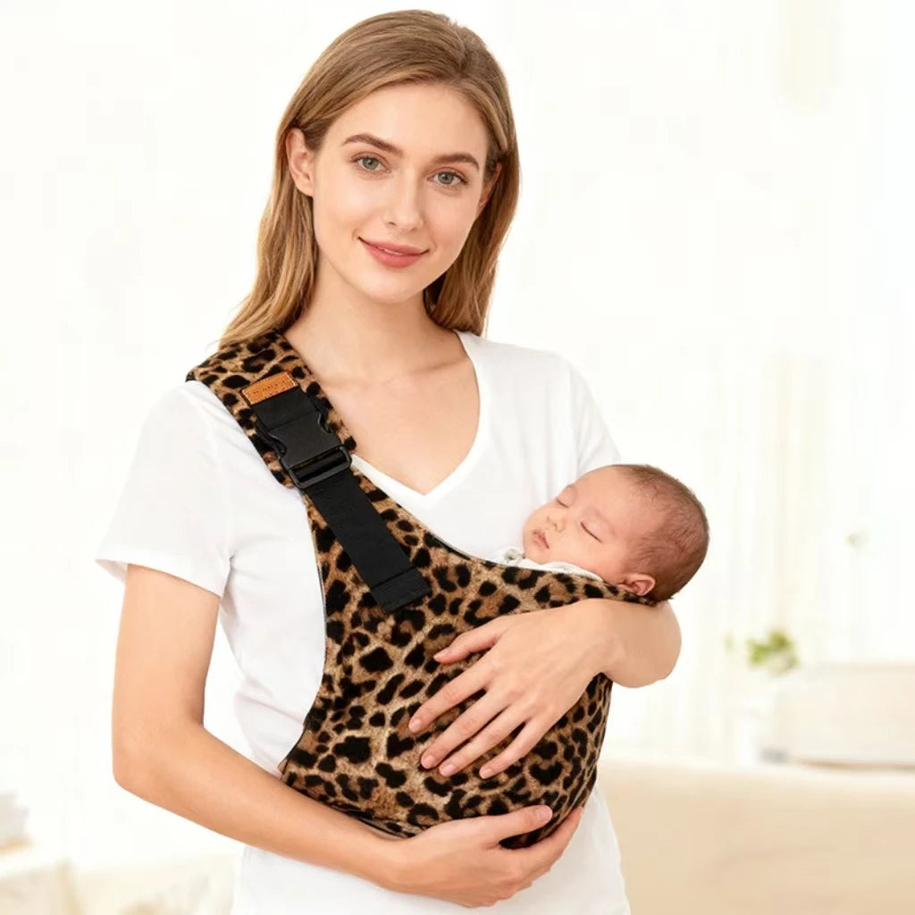 LuckeLadybug LLC Leopard Print Baby Carrier for Comfortable and Stylish Baby Wearing