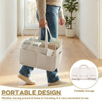 LuckeLadybug LLC Diaper Caddy with portable design and foldable storage for easy travel