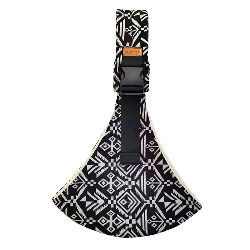 LuckeLadybug LLC Baby Sling with Stylish Black and White Pattern for Comfortable Baby Wearing