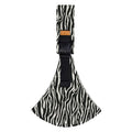 LuckeLadybug LLC Baby Sling in Black and White Zebra Pattern for Comfortable Baby Wearing