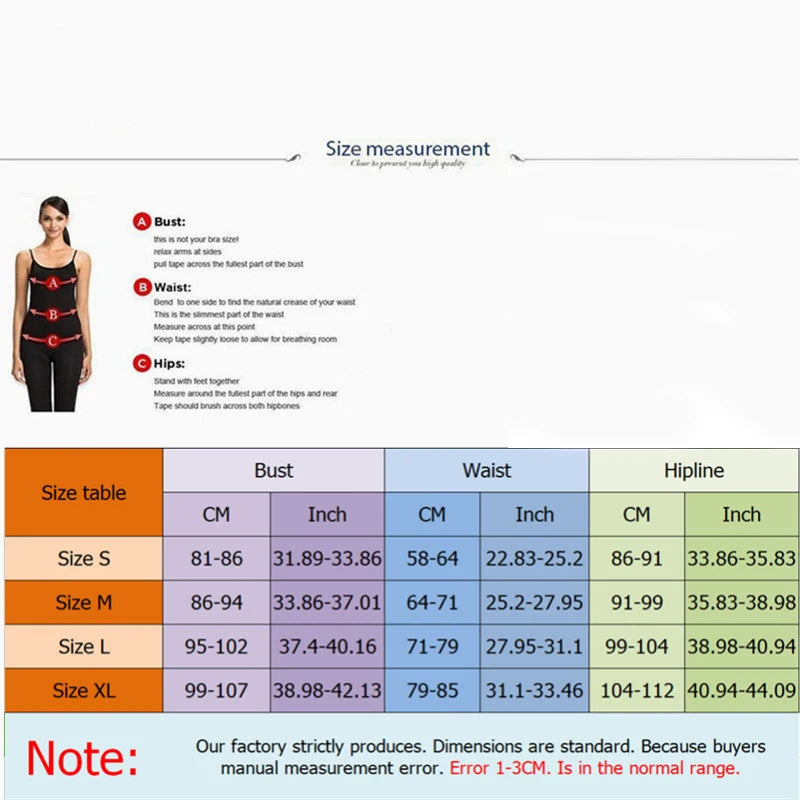 Size guide for LuckeLadybug LLC babydoll dress featuring measurements for bust, waist, and hips