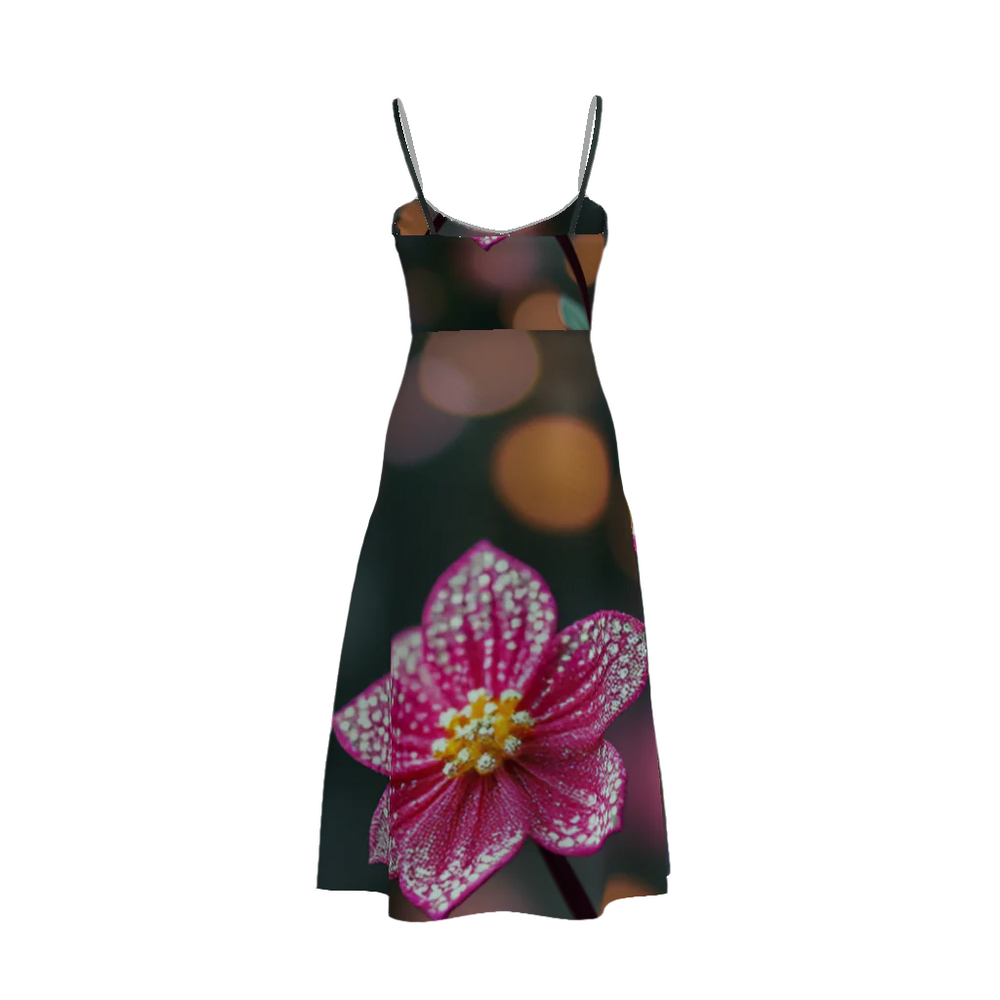 Fashion,Womens,Split,Cami,Dress,Flowers,Cute