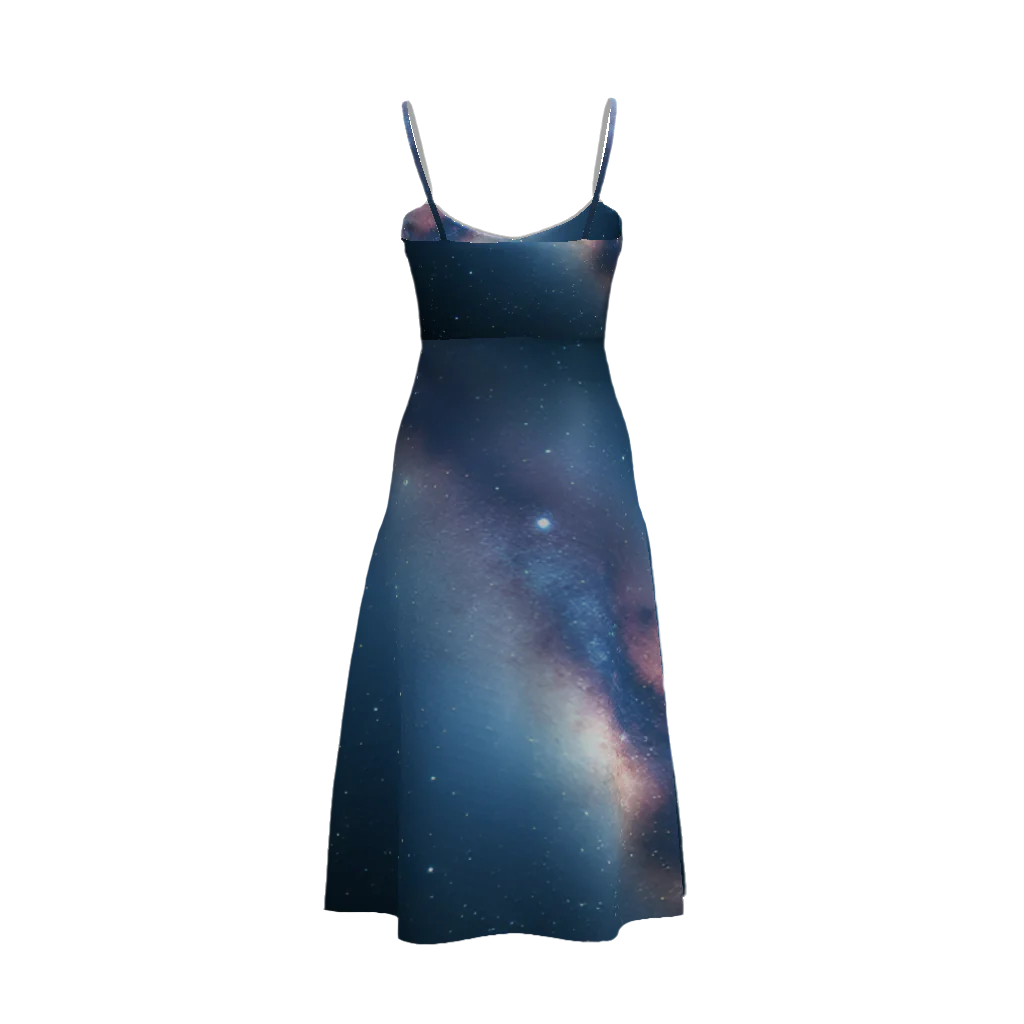 Fashion,Womens,Dress,Split,Midi,Cami,Glaxay,Cute,Starry