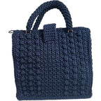 Navy ThreadsByHannah Tote Bag with Sling for Stylish and Functional Everyday Use
