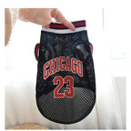 Chicago 23 Basketball Jersey NBA for pets, featuring breathable mesh material and sporty design