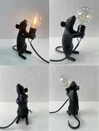 Battery LED Table Lamp - Cute Mouse Design