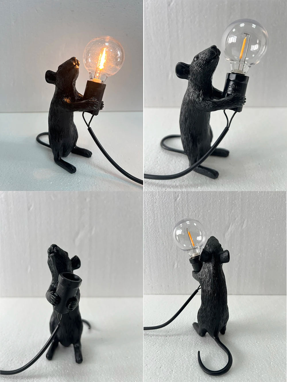 Battery LED Table Lamp - Cute Mouse Design