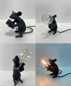 Battery LED Table Lamp - Cute Mouse Design