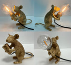 Battery LED Table Lamp - Cute Mouse Design