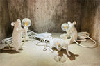 Battery LED Table Lamp - Cute Mouse Design
