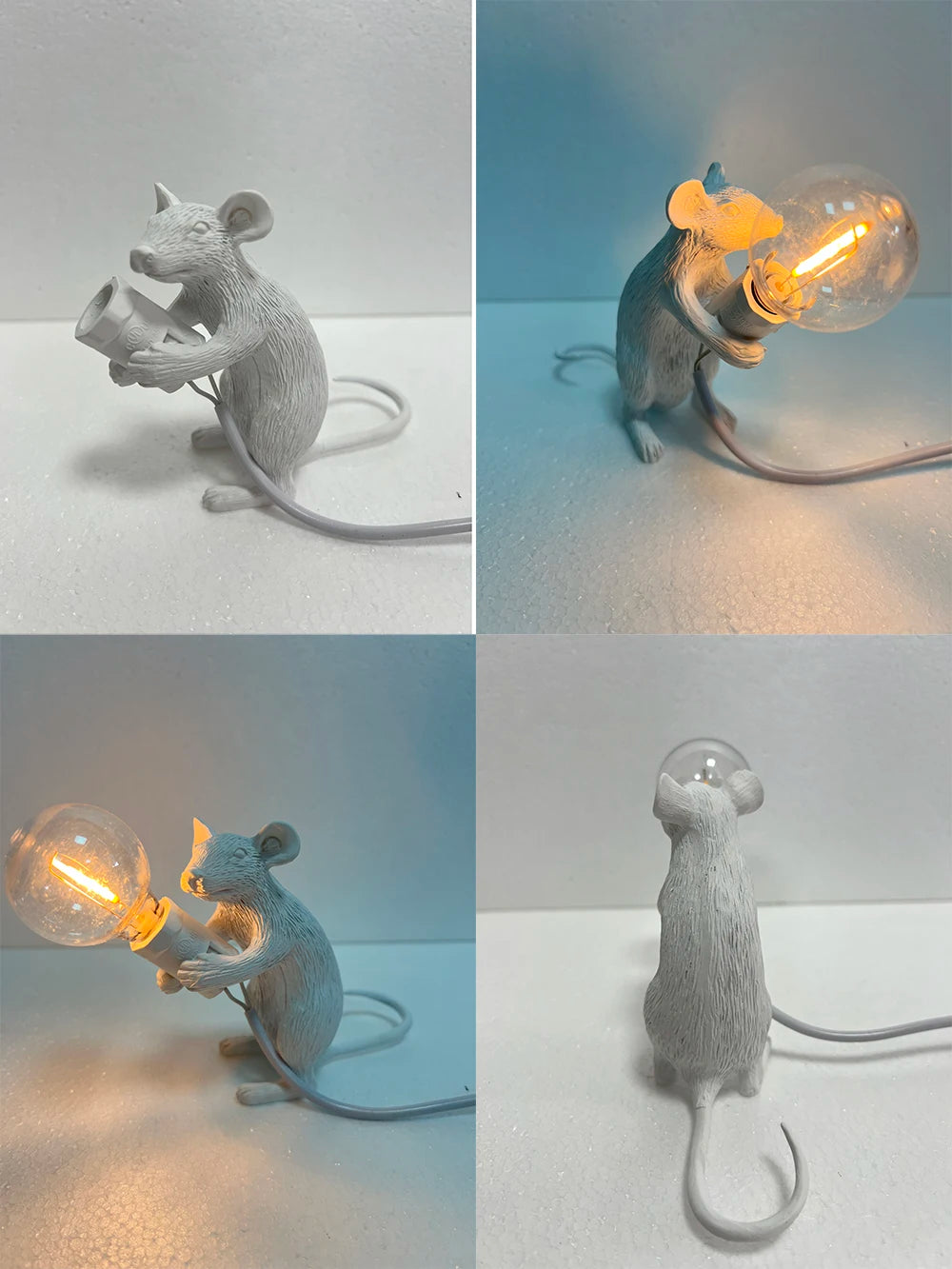 Battery LED Table Lamp - Cute Mouse Design