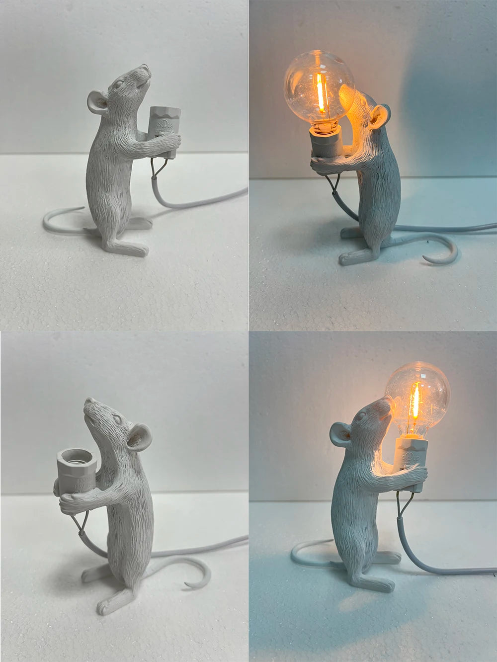 Battery LED Table Lamp - Cute Mouse Design