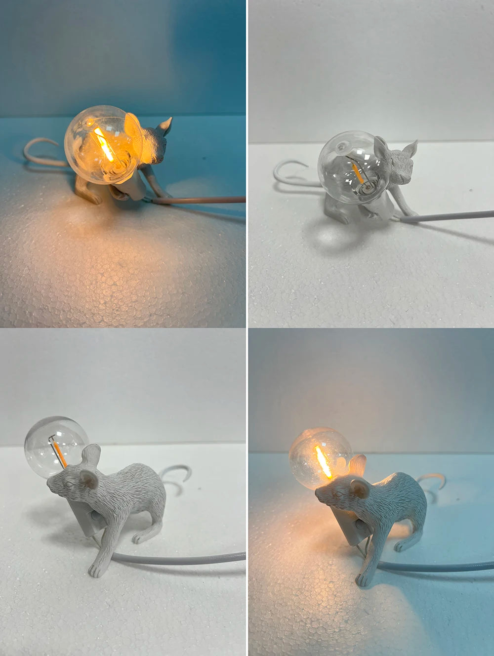 Battery LED Table Lamp - Cute Mouse Design