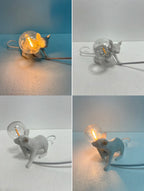 Battery LED Table Lamp - Cute Mouse Design