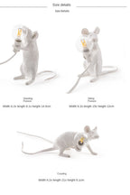 Battery LED Table Lamp - Cute Mouse Design