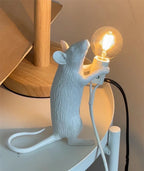 Battery LED Table Lamp - Cute Mouse Design