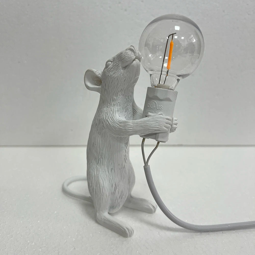 Battery LED Table Lamp - Cute Mouse Design